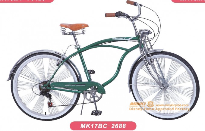 Classic Springer Suspension Retro Vintage Forks 26′′ Beach Cruiser Bicycle Image1