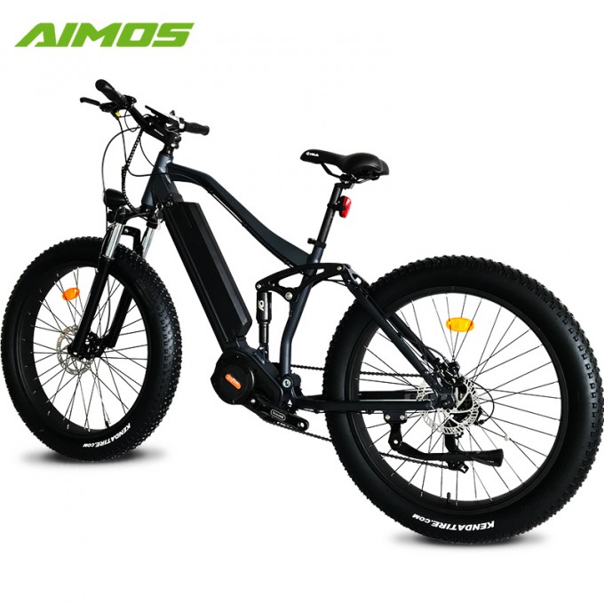 Full Suspension Mountain Bicycle Lithium Battery Power Supply Electric Bike Image1