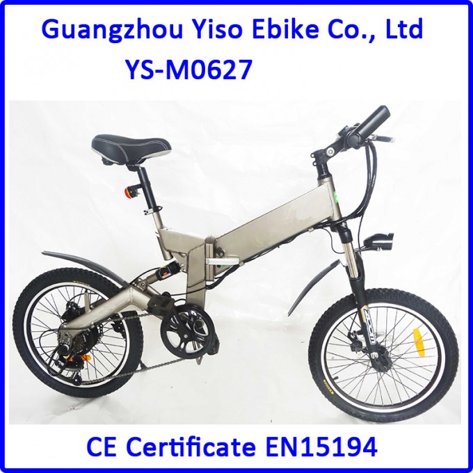 Dual Suspension Motorized Bicycle with 36V 10.4ah Panasonic Battery Image1