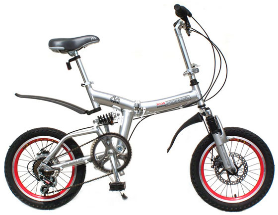 Alloy Frame City Folding Bike Foldable Bicycle E Scooter Shimano 7 Speed Suspension Folk Image1
