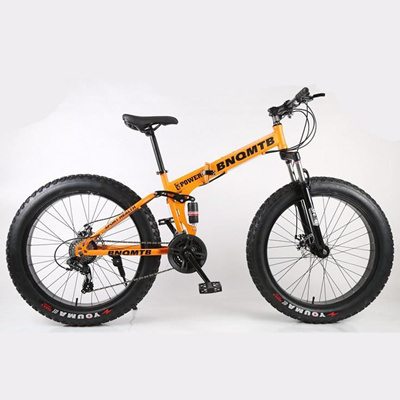 Hot Suspension Mountain Bike Steel Frame Fat Bike Snow Mountain Bike Image1