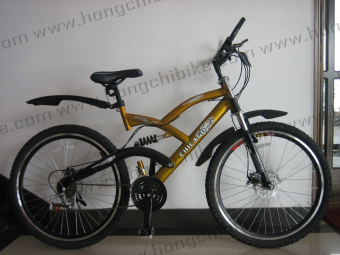 26"Alloy Frame MTB Bike High Bumper Suspension Bicycle for Dirt Road City Bike (HC-MTB-71905) Image1