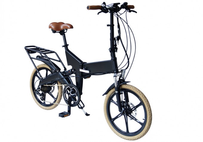 Ce 20" Full Suspension City Electric Folding Bike with Hidden Lithium Battery Image1