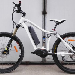Full Suspension Mountain Electric Bike with 26′ Tire