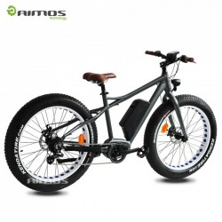 26" Fat Tire Snow Ebike with Hydraulic Suspension Fork