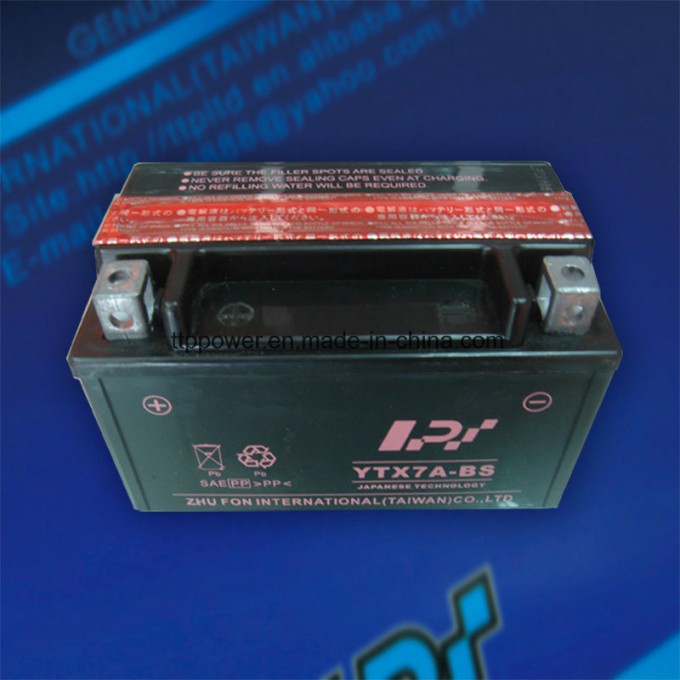 Ytx7a-BS Motorcycle Spare Parts Motorcycle Battery for Gy6-50/Scooter/Dirtbike Image1