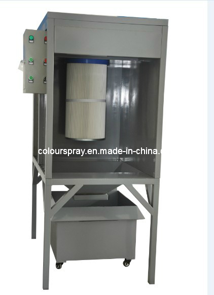 Small Powder Painting Booth for Car Bike Metal Parts Image1