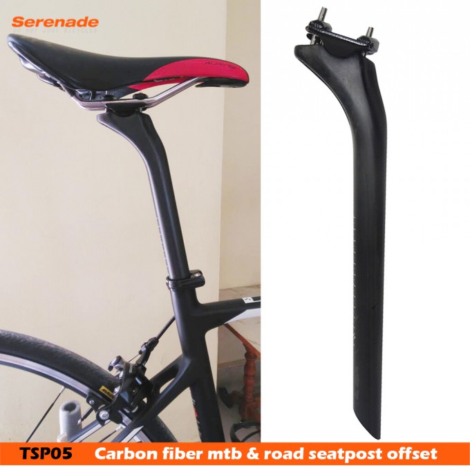 Hot Sale Carbon Seatpost 27.2 / 30.8 / 31.6 * 350mm/ 400mm Mountain Bike 3K / Ud Carbon Seat Post Of Image1