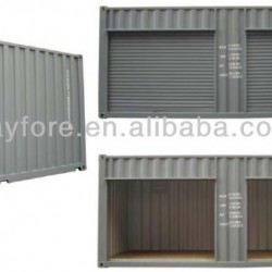 Black Roller Shutter Door Open Side Storage Containers for Transportation