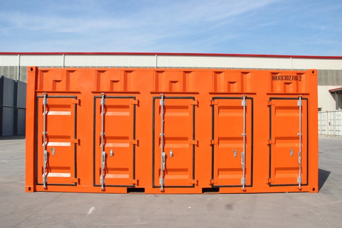 5 Container Door Storage Open Side Container with One End Door Image1