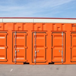 5 Container Door Storage Open Side Container with One End Door