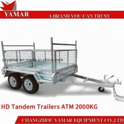 ATM 2000kg Box Trailer with Cage/Dump Trailer/Tipper Trailer