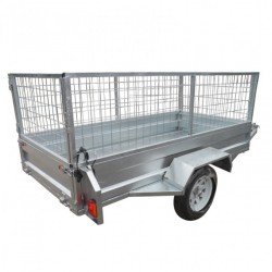 Galvanized Tilt 7X4 7X5 8X4 8X5 9X5 Box Trailer with Cage