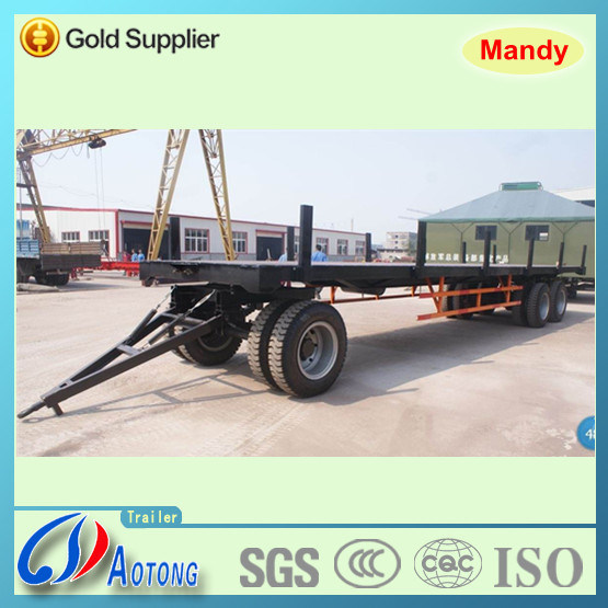 Tri-Axle Full Trailer/Flatbed Cargo Truck Trailer (LAT9371) Image1
