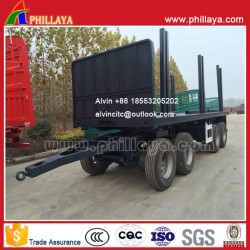 4 Axles 7.5m Cargo-Transporting Draw Bar Flatbed Trailer