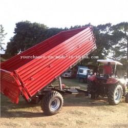 Tanzania Hot Selling 7cx-5t 5 Tons Back Tipping Farm Trailer with ISO Ce Pvoc Coc Certificate