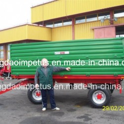 High Quality Best Price 8tons Double Panels Four Wheel Agricultural Farm Trailer