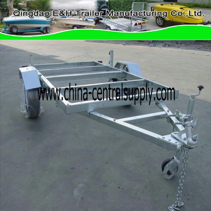 Factory Made Galvanized Utility 8′x4′ Foldable Trailer for Sale CT0020ab Image1