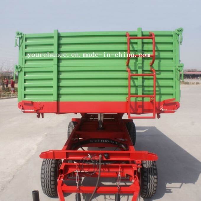 Hot Sale 7cx-6t 6 Tons 3-Way Tipping Four Wheel Farm Trailer for 50-90HP Tractor Image1