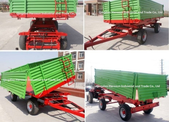 3tons Farm Trailer- Side Dump Trailer Image1