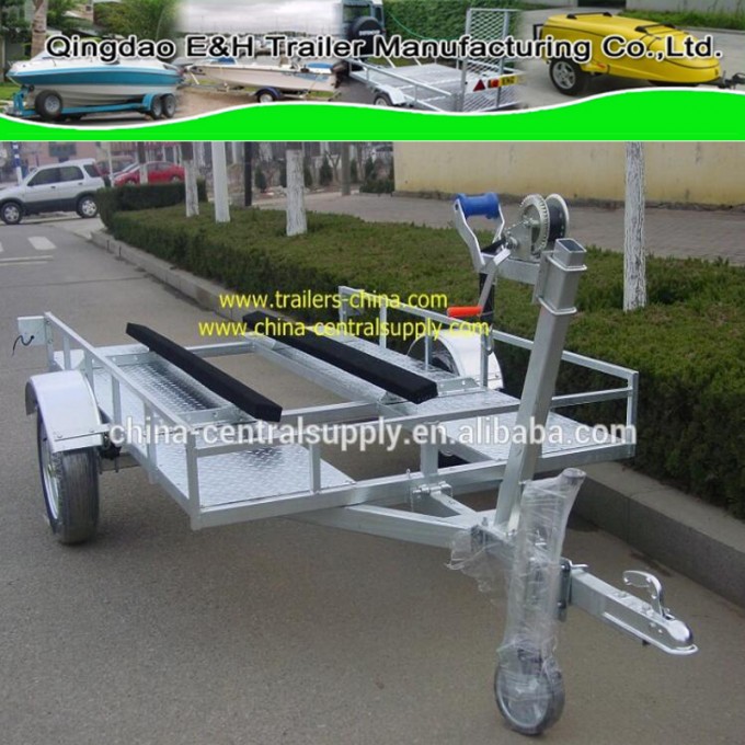 Factory Made Utility Galvanized 2.5X1.5m Golf Cart and Jet Ski Trailer (GCT010AB) Image1