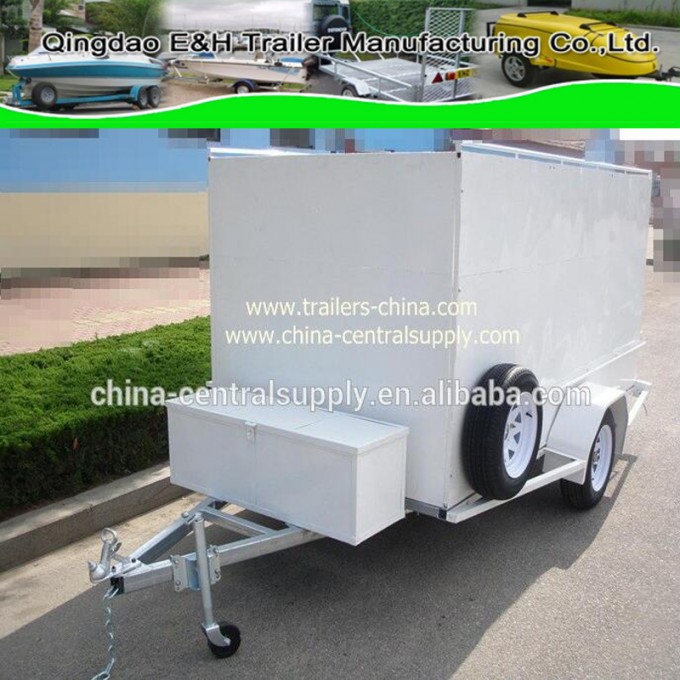 Factory Made Galvanized 10X5 Cage and Box Trailer (CT0080E-5) Image1