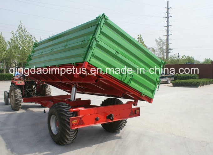 Hot Selling 5 Ton Tractor Auger Grain Dump Tipping Farm Trailer Image1