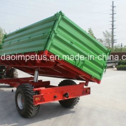Hot Selling 5 Ton Tractor Auger Grain Dump Tipping Farm Trailer