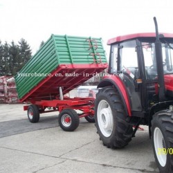 7cx-8t 8 Tons Europe Type Heavy Duty Three Way Tipping Farm Trailer for 60-90HP Tractor