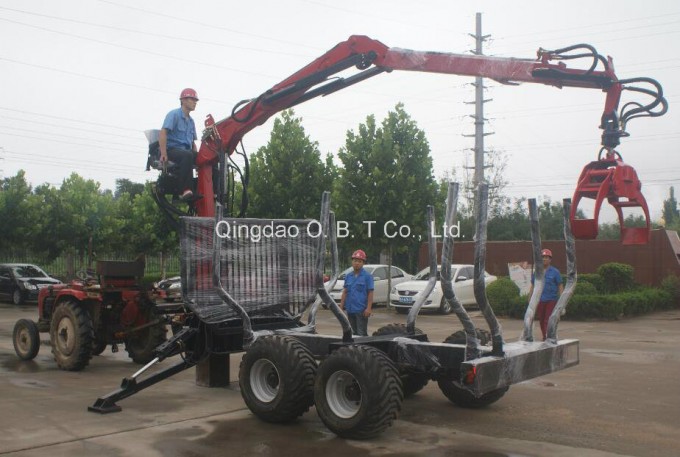 ATV Log Loader Trailer with Crane Image1