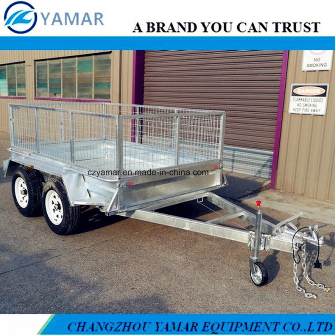Tandem Axle Box Trailer with Cage Image1