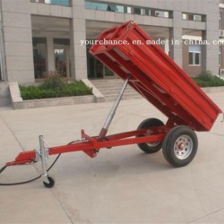 High Quality 7cx-1t 1ton Tipping Farm Trailer for 12-18HP Tractor