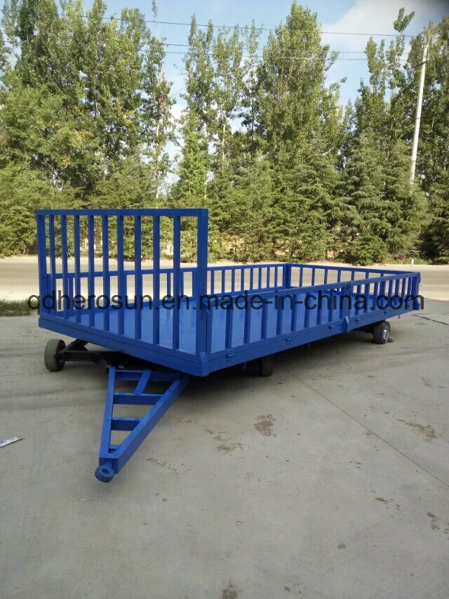5 Tons Platform Farm Trailer with High Railing Image1