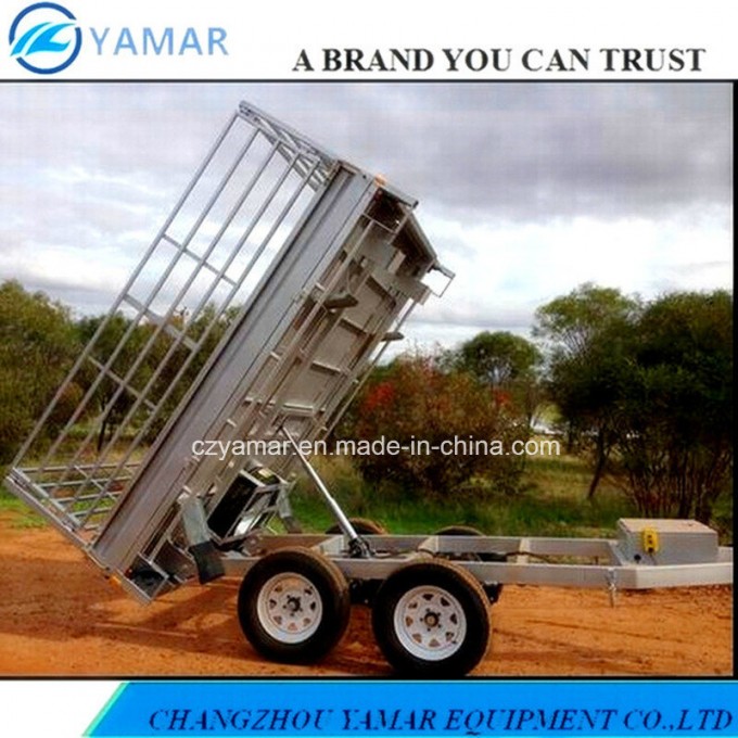 Tandem Axle Fully Welded Hydraulic Trailer Image1