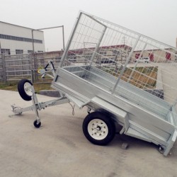 Farm Galvanized Box Cage Australia 7*4 Tipping Trailer
