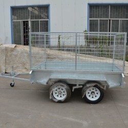 10*6 Utility Cargo Flat Top Trailer with Cage