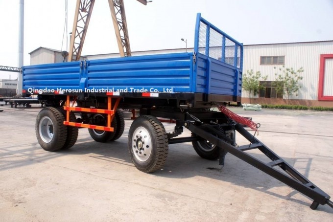 8 Tons -Double Axles-Four Wheels Farm Trailers Image1