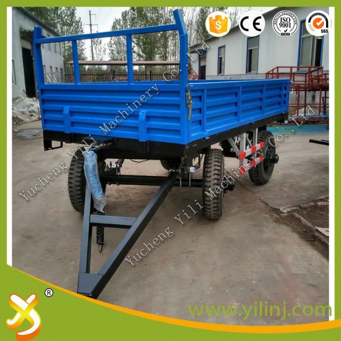 2 Wheels Trailer and 4 Wheels Farm Trailer Tractor Tipping Trailer for Sale Image1