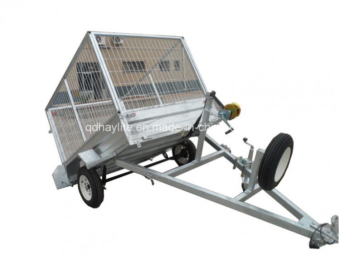 Tipping Tilting Dump Farm Box Trailer Image1