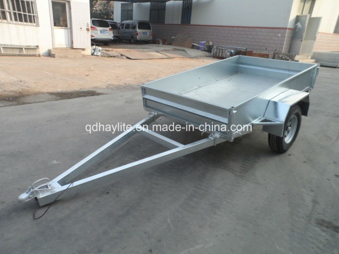 7*4 Single Axle Flat Top Box Trailer Image1