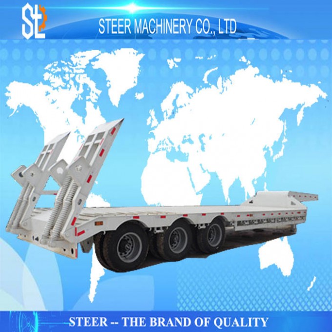 Low Loader Use Low Boy Semi Truck Lowbed Trailer for Sale Image1