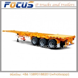 40t Payload Heavy Skeleton Container Chassis Truck Semi Trailer