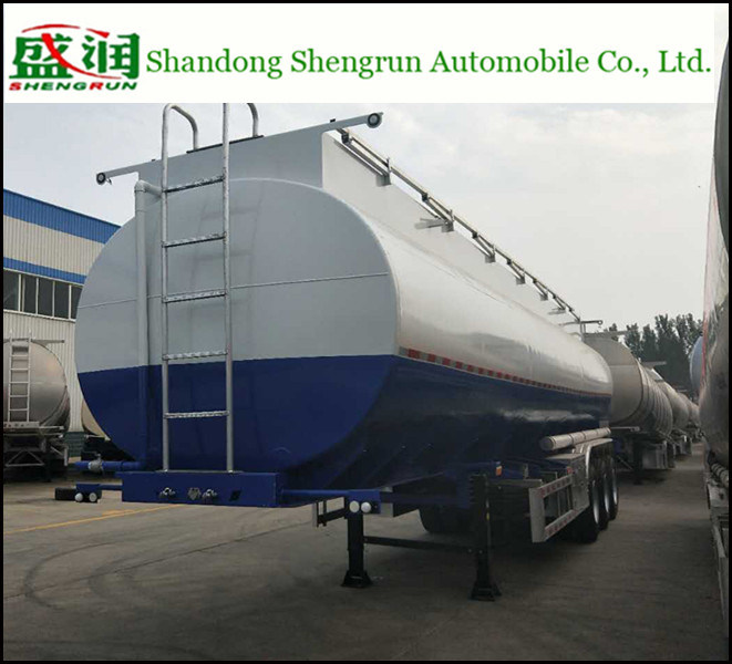 50 M3 Oil Tank Truck Trailer Carbon Steel Tanker Trailer 3 Axles Fuel Transporting Semi Trailer Image1