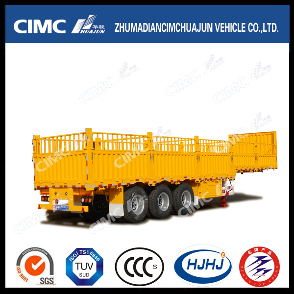 3 Axle Stake/Cargo/Fence Twist Locks Carrying Container Semi Truck Trailer Image1