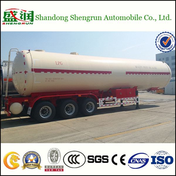 3-Axle 58.8cbm LPG Gas Transport Tank Semi Truck Trailer Image1