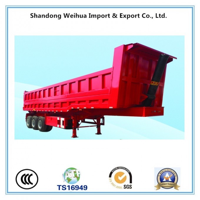 40t Rear Dump Truck Trailer, Tipper Semi Trailer From Manufacture Image1