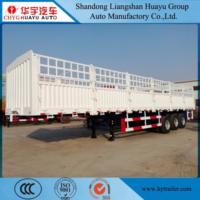 12.5m Cargo/Container Transport Utility Stake Truck Semi Trailer with Container Lock Image1