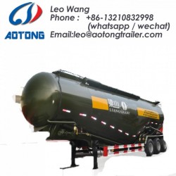 2 Axles Large Volume Tanker Bulk Cement Tanker Truck Semi-Trailer
