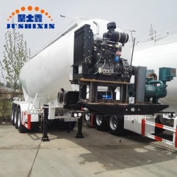 China Factory 3 Axle Bulk Cement Powder Tanker/Tank Truck Tractor Semi Trailer for Sale