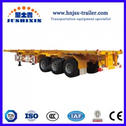 China 40FT 3 Axle Skeleton Truck Semi Trailer/Vietnam Skeletal Container Trailer